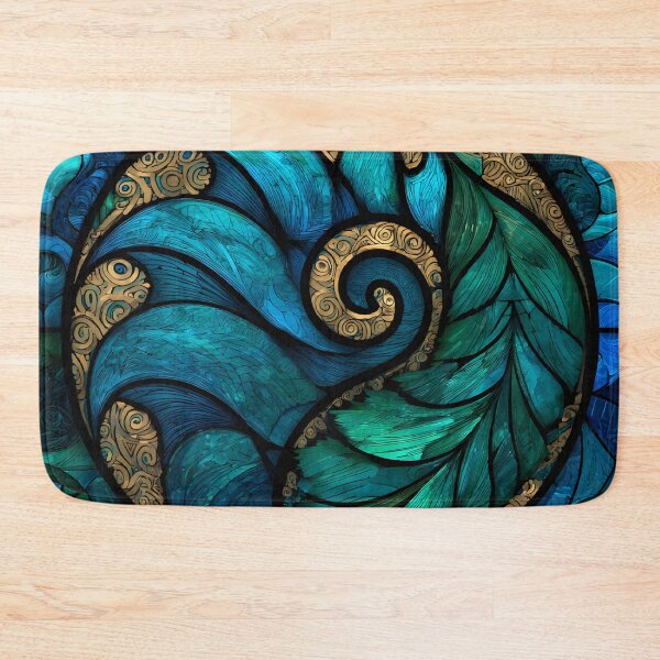 Item preview, New Zealand Māori Paua Pattern Koru Design 908 designed and sold by GrinGalore.