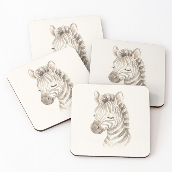 Item preview, ​Cute Sleeping Baby Zebra Watercolor Illustration designed and sold by drhett09.