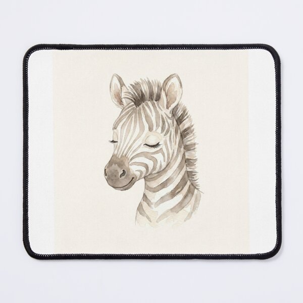 Item preview, Cute Sleeping Baby Zebra Watercolor Illustration designed and sold by drhett09.