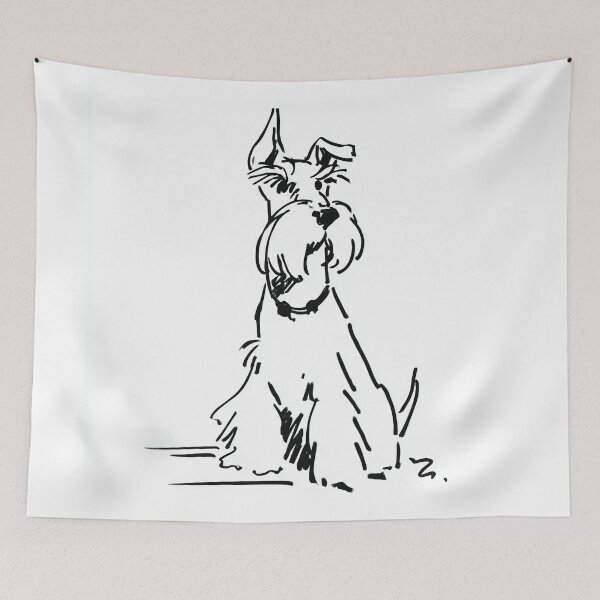 Item preview, Sitting Schnauzer Sketch designed and sold by lautir.