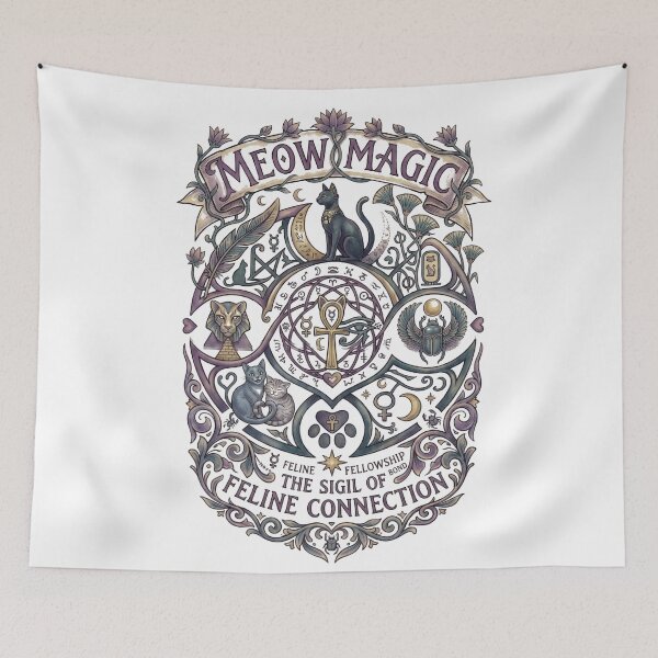 Item preview, Meow Magic: The Sigil of Feline Connection designed and sold by Spiritualwall.