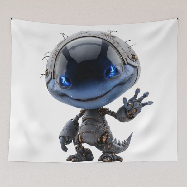 Item preview, Alien Cartoon Character Science Fiction Sci-Fi designed and sold by Lumora.Studio.
