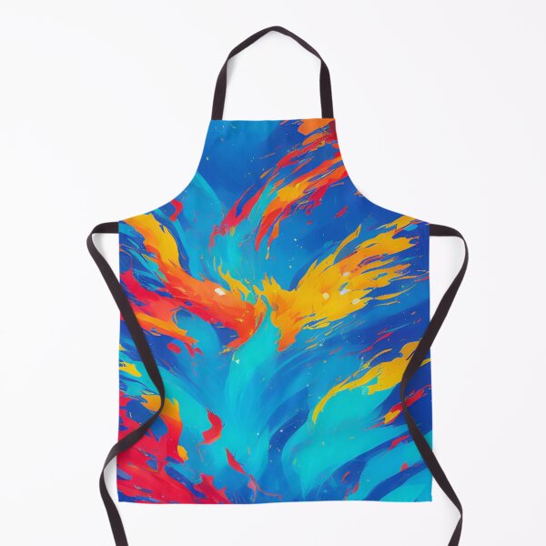 Item preview, Vibrant Abstract Ocean Flames designed and sold by mrtss.