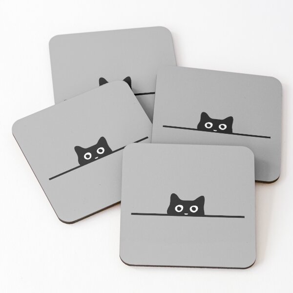 Item preview, Funny Black Cat Sneaky Peaking Cat Lover Gift designed and sold by Artycom.