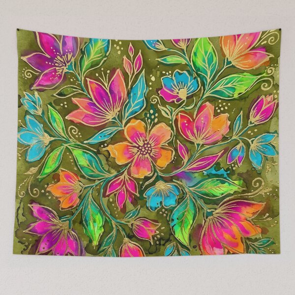 Item preview, Neon Flowers designed and sold by GraphicsClub.