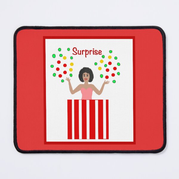 Item preview, Woman Popping Out of Gift Box designed and sold by Elaine M Hayward .