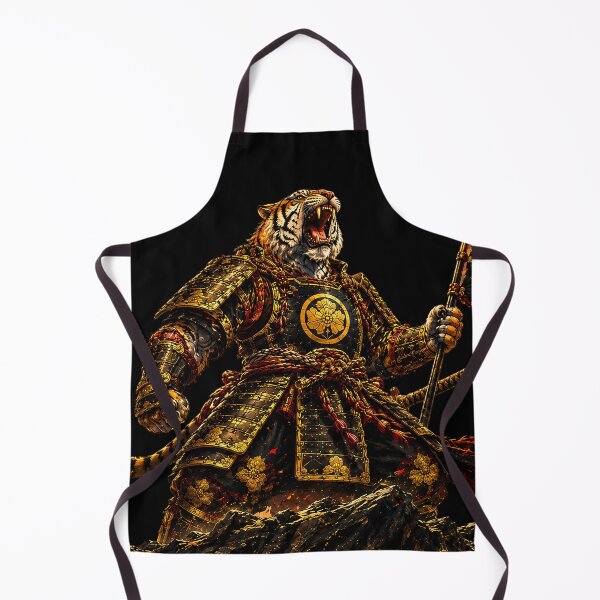 Item preview, Japanese Samurai Warrior Tiger in Battle (No background) designed and sold by nikkolaus.