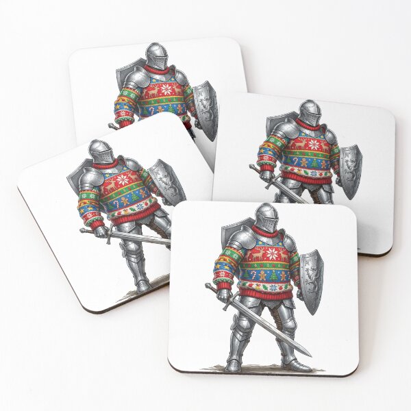 Item preview, Medieval Knight Wearing Knitted Sweater History Humor designed and sold by Retro Mood Co.