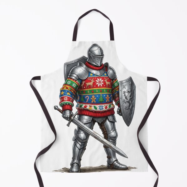 Item preview, Medieval Knight Wearing Knitted Sweater History Humor designed and sold by Retro Mood Co.