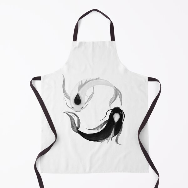 Item preview, Black and White Yin Yang Ornamental Cursed Fish Swirling Circle Art designed and sold by Deviantfant.