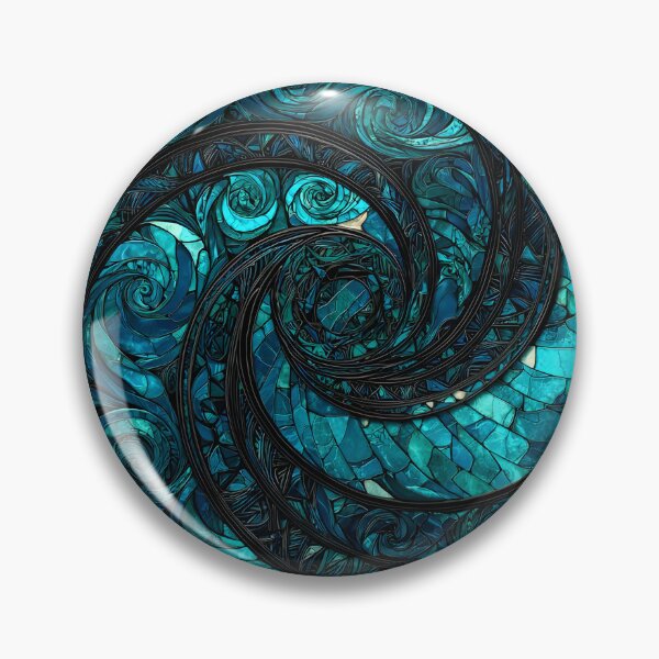 Item preview, New Zealand Māori Paua Pattern Koru Design 909 designed and sold by GrinGalore.