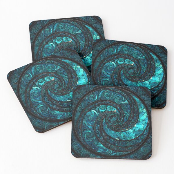 Item preview, New Zealand Māori Paua Pattern Koru Design 909 designed and sold by GrinGalore.