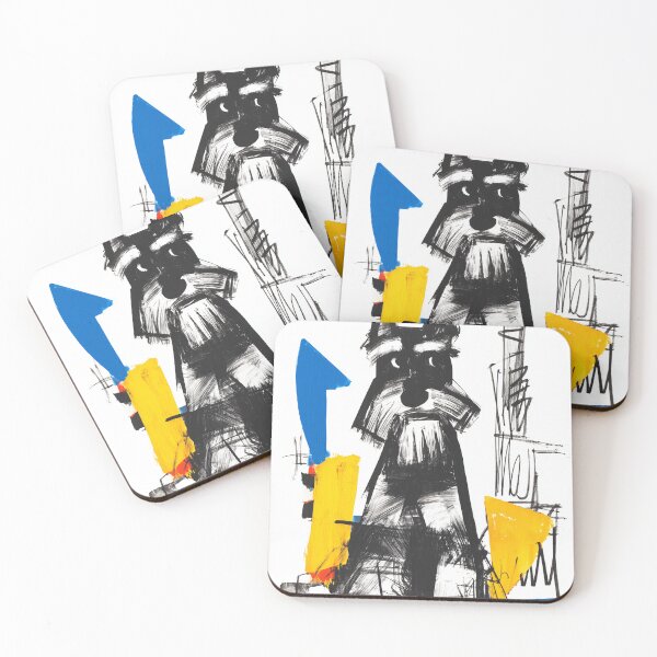 Item preview, Abstract schnauzer With Colorful Background designed and sold by lautir.
