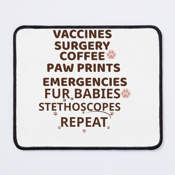 Item preview, Vaccines Surgery Coffee Fur Babies Repeat - Funny Relatable Veterinary Routine designed and sold by batoot1.