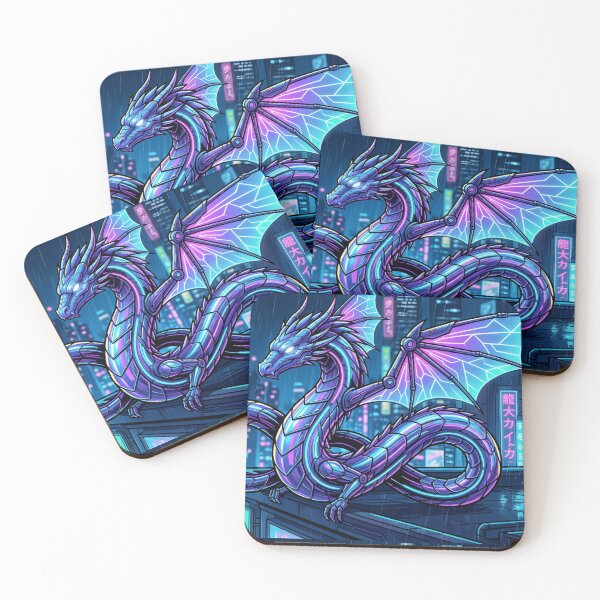 Item preview, Neon Cyber Dragon: Neo Tokyo Serpent designed and sold by Neo Tokio.