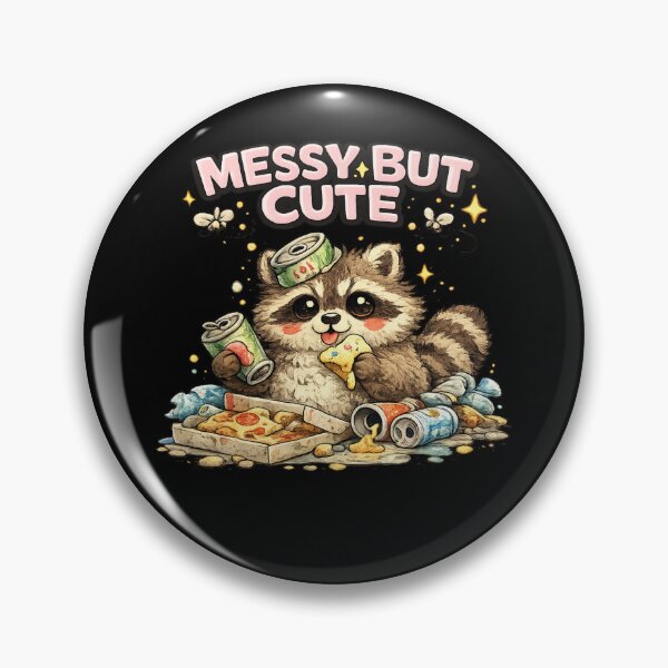 Item preview, Messy But Cute Funny Raccoon designed and sold by Hobby-up.