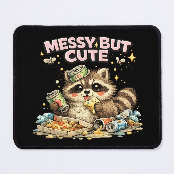 Item preview, Messy But Cute Funny Raccoon designed and sold by Hobby-up.