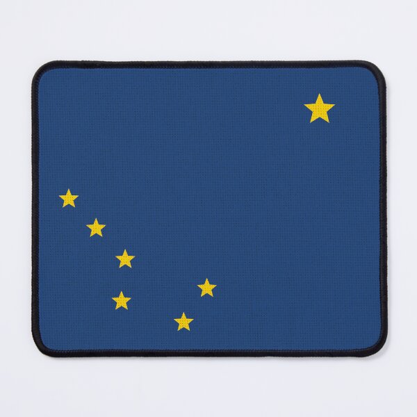 Item preview, Flag of American state Alaska flag on fabric surface. Alaska state flag on textured background. Colored flag of Alaska on fabric surface. Symbol of American state designed and sold by Decoriolus.