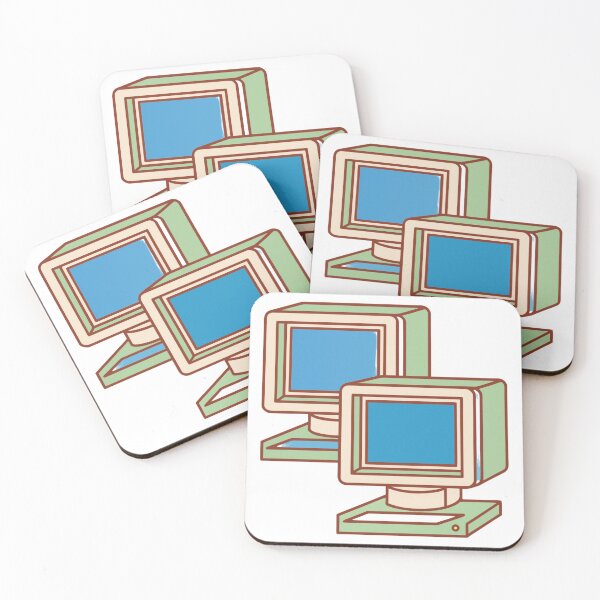 Item preview, nostalgic 1990s internet cafe aesthetic, glowing CRT monitors designed and sold by Senglaopattern.