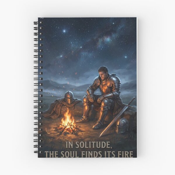 Item preview, IN SOLITUDE, THE SOUL FINDS ITS FIRE designed and sold by Noexcusesstore.