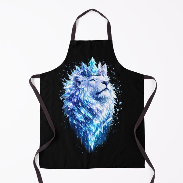 Item preview, Frost King: Majestic Ice Crystal Lion with Crown designed and sold by Royal Beast Art.