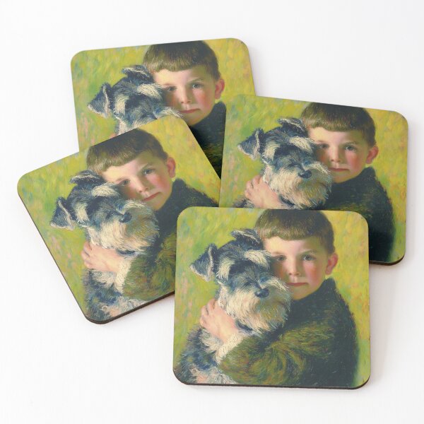 Item preview, Young Boy with His schnauzer designed and sold by lautir.