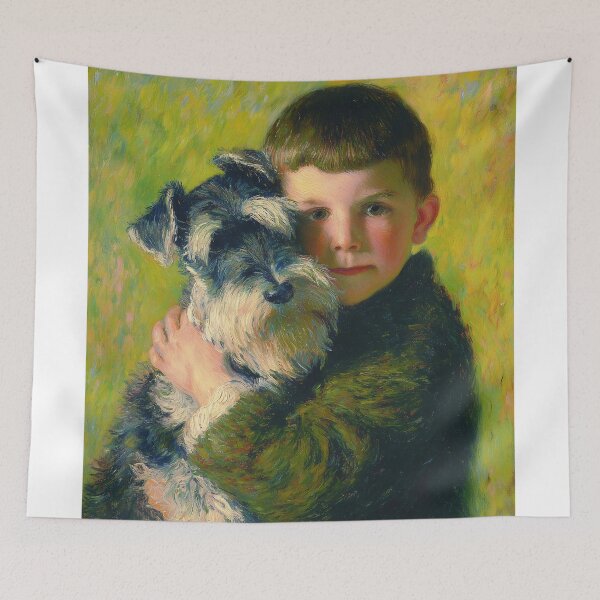 Item preview, Young Boy with His schnauzer designed and sold by lautir.