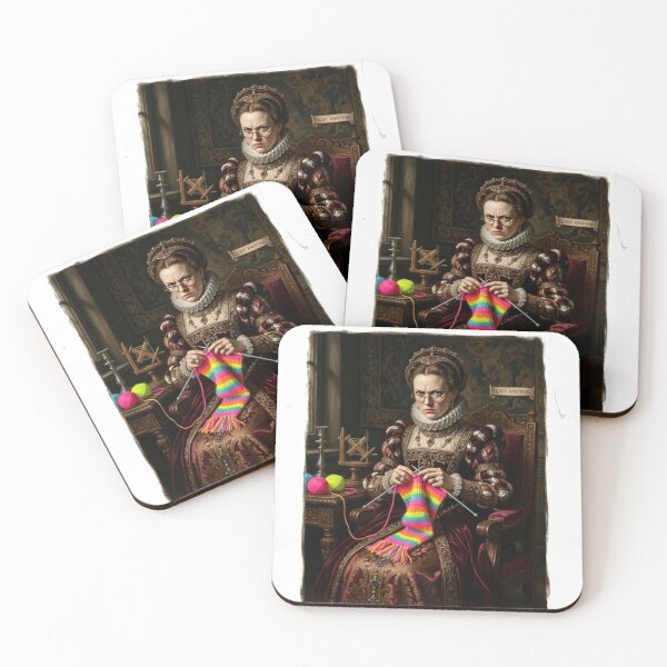 Item preview, Renaissance Lady Knitting Do Not Interrupt Historical designed and sold by Retro Mood Co.