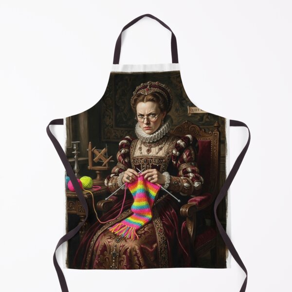 Item preview, Renaissance Lady Knitting Do Not Interrupt Historical designed and sold by Retro Mood Co.