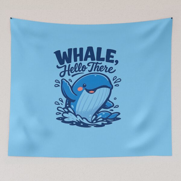 Item preview, Whale, Hello There! designed and sold by KungPowUnicorn.
