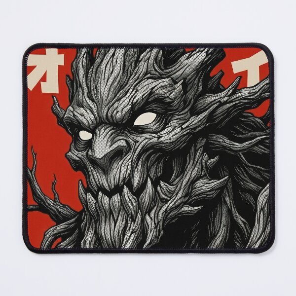 Item preview, Maokai on Red - Retro Japanese Kaiju Art designed and sold by Ink Monters.