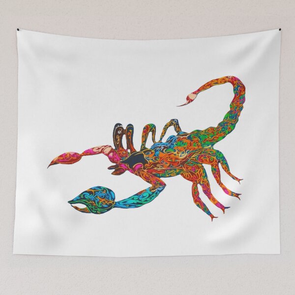 Item preview, Colorful tribal scorpion designed and sold by Guiarte SMS.