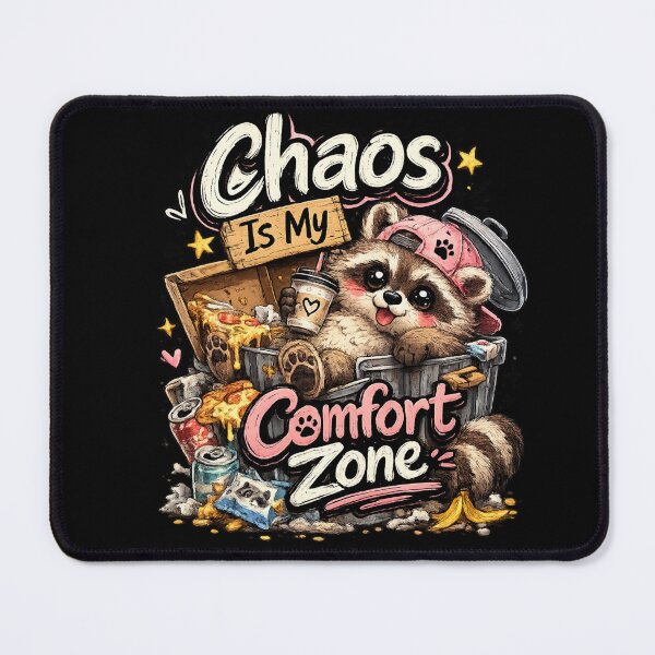 Item preview, Chaos Is My Comfort Zone Trash Panda designed and sold by Hobby-up.