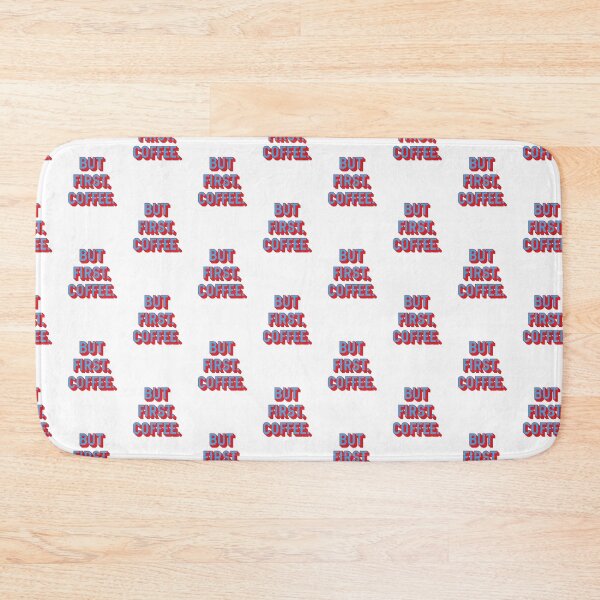 Item preview, But First Coffee Retro Typography Design designed and sold by Moosley Studio.