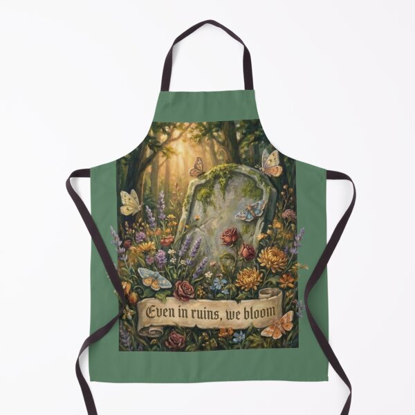 Item preview, Even In Ruins We Bloom Gothic Dark Academia Tombstone designed and sold by Rahaf-shop9.