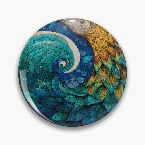 Item preview, New Zealand Māori Paua Pattern Koru Design 910 designed and sold by GrinGalore.