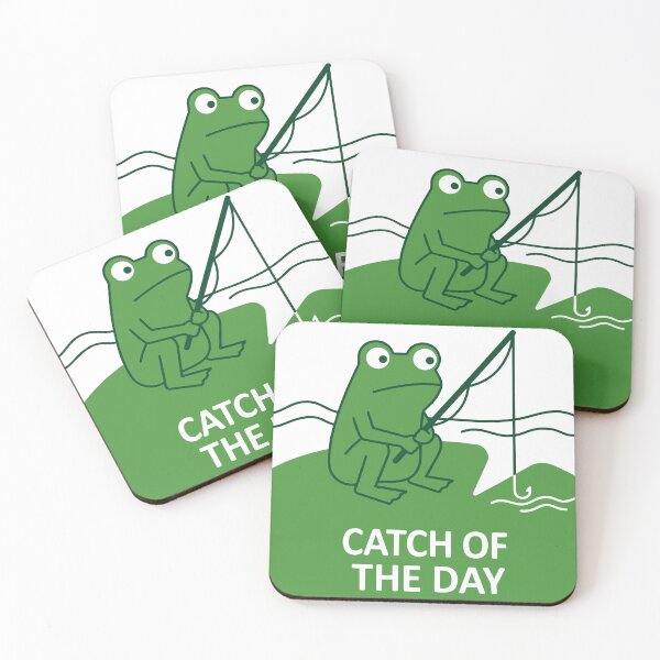 Item preview, Catch Of The Day Fishing Frog Humor designed and sold by pistoniya7 ⭐⭐⭐⭐⭐.