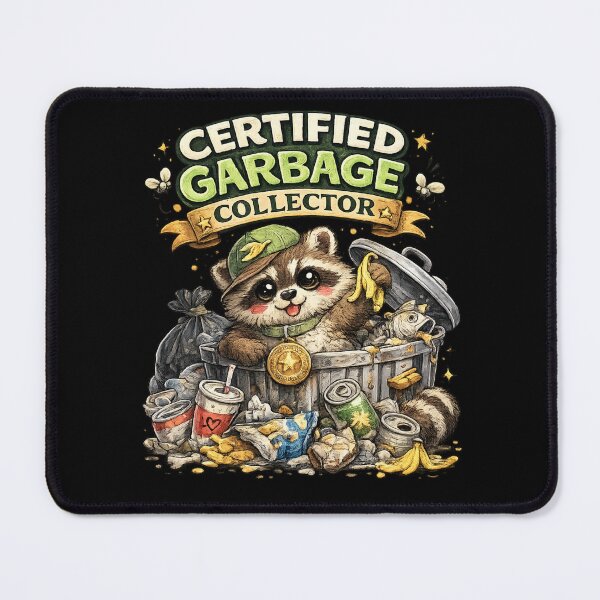 Item preview, Certified Garbage Collector Cute Raccoon designed and sold by Hobby-up.