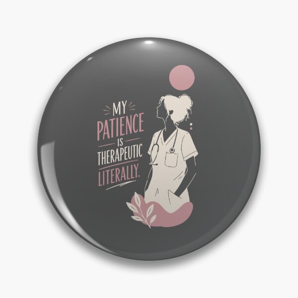 Item preview, My Patience Is Therapeutic Literally — Funny Nurse Gift | RN Shirt Nurse Humor Healthcare Worker designed and sold by KiwyStudio.