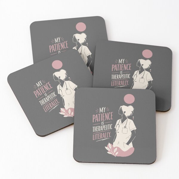 Item preview, My Patience Is Therapeutic Literally — Funny Nurse Gift | RN Shirt Nurse Humor Healthcare Worker designed and sold by KiwyStudio.