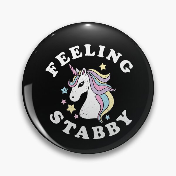 Item preview, Feelin Stabby Cute Angry Unicorn Funny Sarcastic Humor designed and sold by ZEtexaxe.
