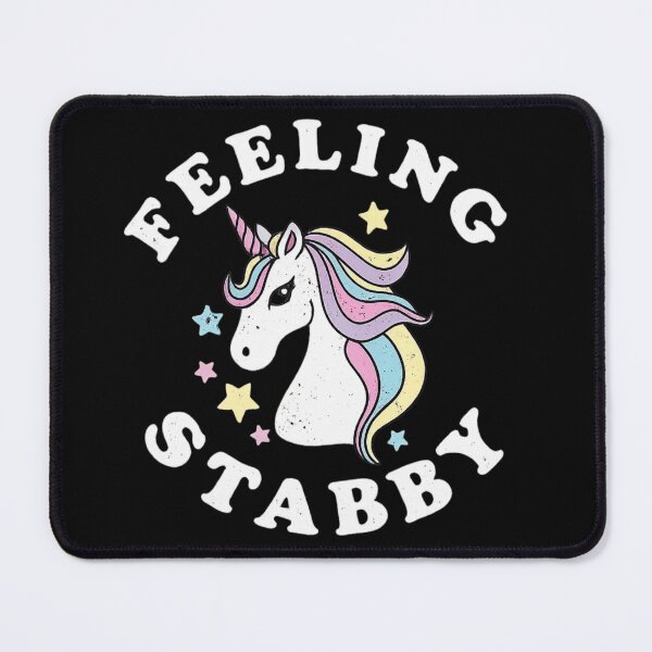 Item preview, Feelin Stabby Cute Angry Unicorn Funny Sarcastic Humor designed and sold by ZEtexaxe.