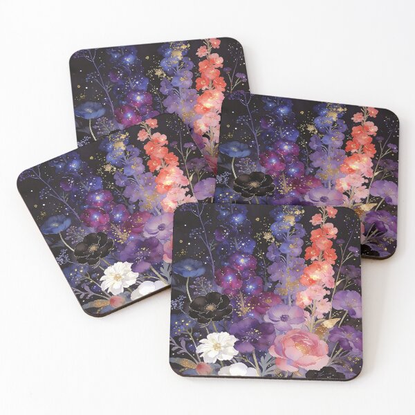 Item preview, Magical Midnight Flowers Bloom designed and sold by soulfulpalette.