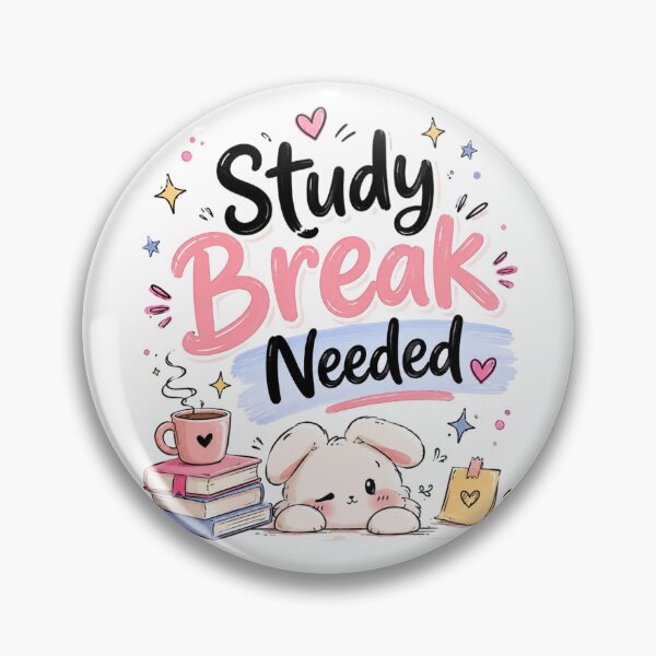 Item preview, Study Break Needed Cute Bunny Aesthetic Student Design designed and sold by Sanika arts .