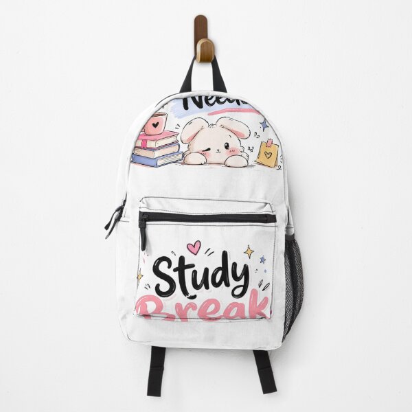 Item preview, Study Break Needed Cute Bunny Aesthetic Student Design designed and sold by Sanika arts .