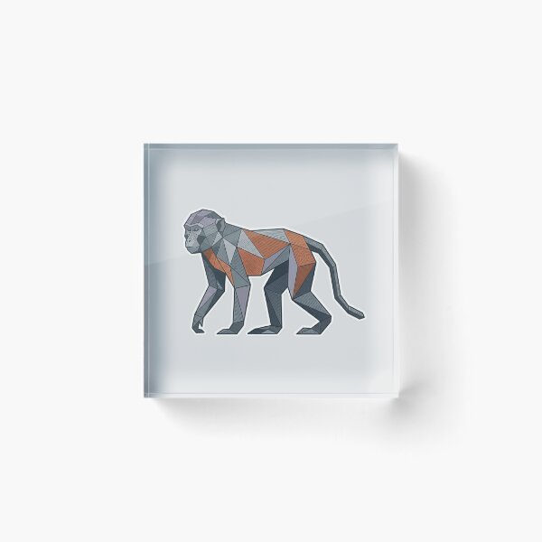Item preview, Stylized Macaque Sticker – Minimalist Ape Design for Graphic Design Lovers designed and sold by bsbd-action.
