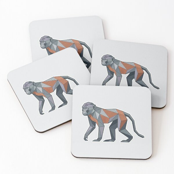 Item preview, Stylized Macaque Sticker – Minimalist Ape Design for Graphic Design Lovers designed and sold by bsbd-action.