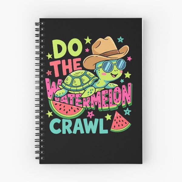 Item preview, Do The Watermelon Crawl Cowboy Turtle Summer designed and sold by FreshVibe Prints.
