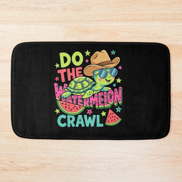 Item preview, Do The Watermelon Crawl Cowboy Turtle Summer designed and sold by FreshVibe Prints.