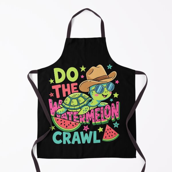 Item preview, Do The Watermelon Crawl Cowboy Turtle Summer designed and sold by FreshVibe Prints.
